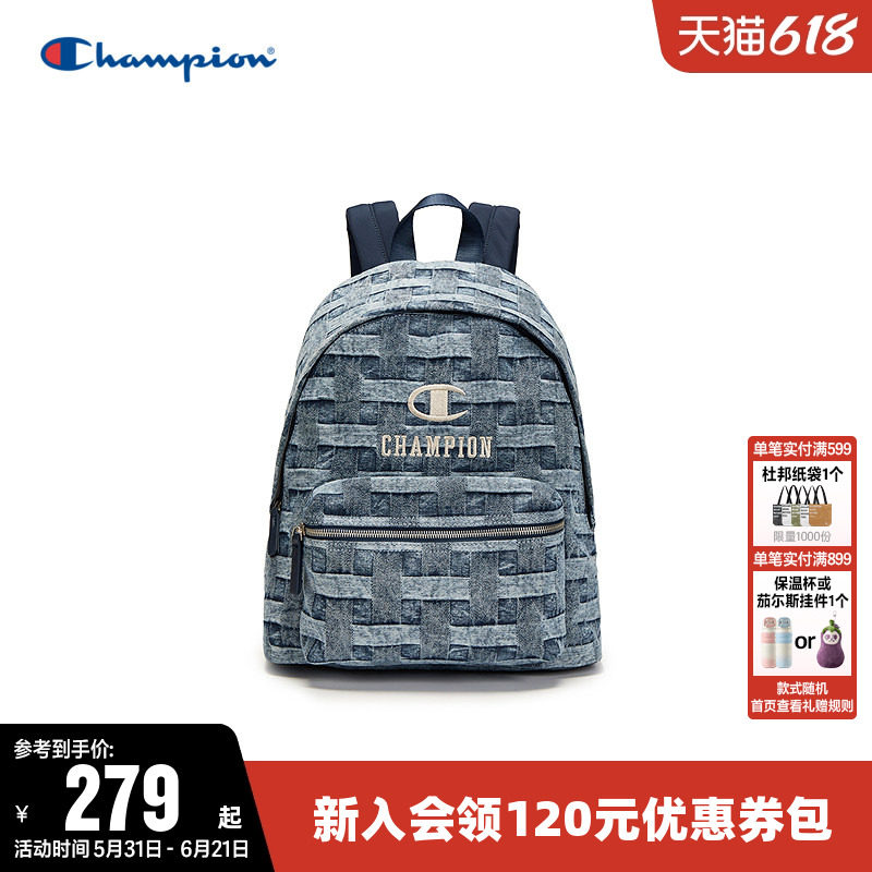 Champion冠军双肩包男女情侣夏时尚书包电脑包户外旅行通勤背包潮