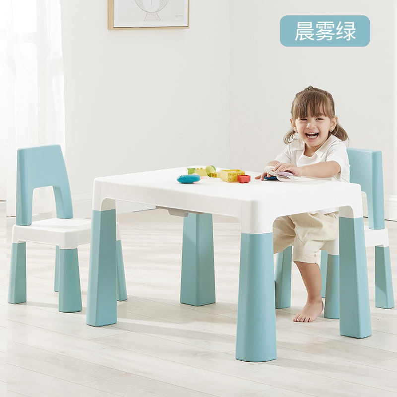 儿童写字桌椅套装折叠儿童学习桌小学生书桌简易小桌子家用课桌椅