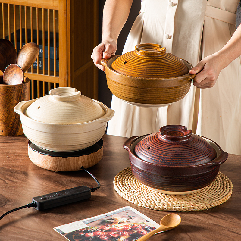 打边炉电陶炉粗陶砂锅套装耐高温