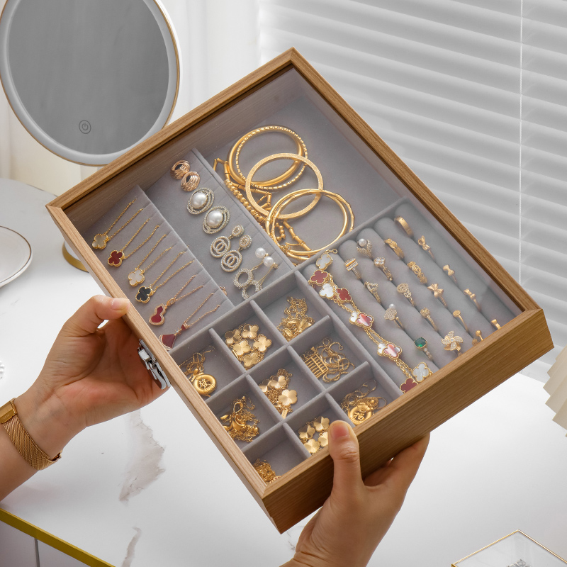 纳盒精致耳环耳钉项链戒指饰品盒