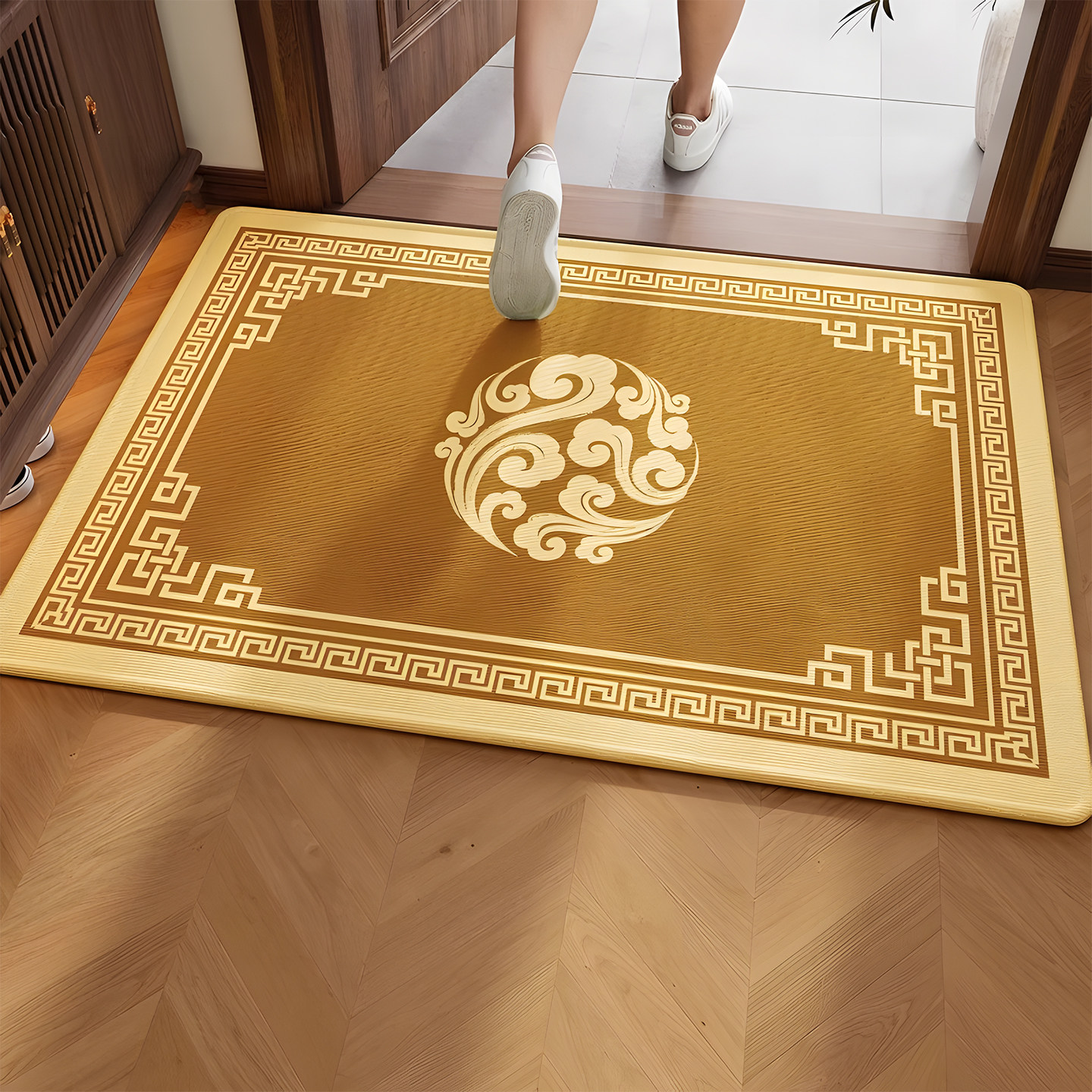 2026新款入户门脚垫土黄色地垫轻奢圈绒地毯免洗耐脏可裁剪玄关垫,居家布艺,入户地垫,淘宝优惠券,粉丝福利购,淘宝优惠卷