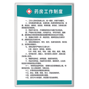 个体诊所规章制度牌医务室医疗机构标语标牌墙贴三查八对个体卫生所室药房管理制度标识牌处方管理办法制度牌