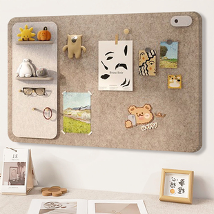 毛毡收纳板吧唧小卡展示软木板diy追星好物周边拍立得照片墙留言板毛毡板贴背景板墙贴收纳挂墙展示墙创意