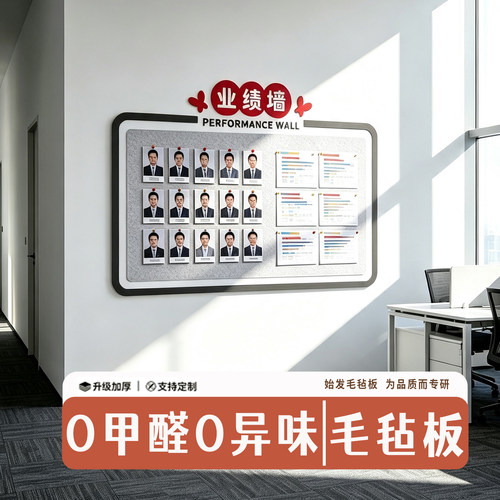 毛毡板墙贴照片墙展示墙背景板