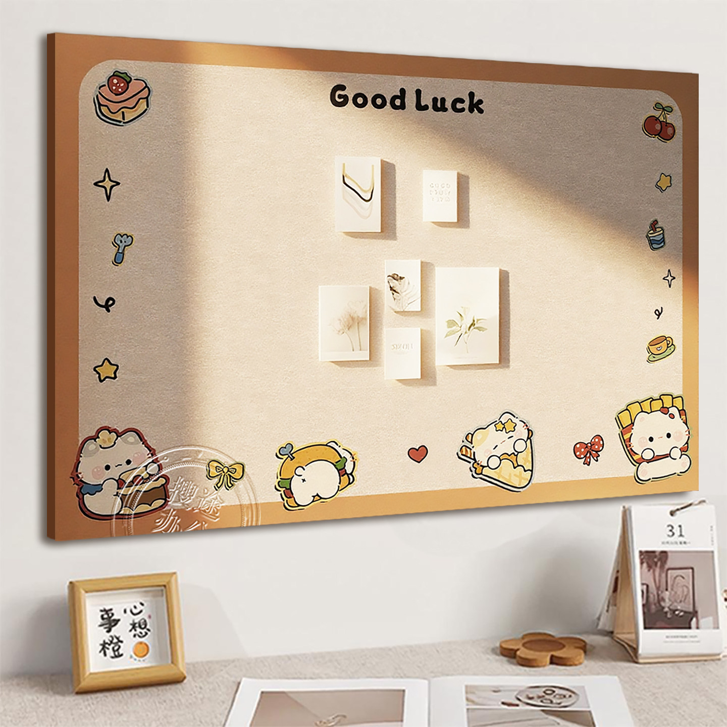 毛毡板照片墙背景板奶油风书桌相片墙免打孔软木板创意墙壁装饰墙面展示墙拍立得羊毛毡墙贴留言板愿景板diy,文具电教/文化用品/商务用品,软木板/照片板/毛毡板,淘宝优惠券,粉丝福利购,淘宝优惠卷