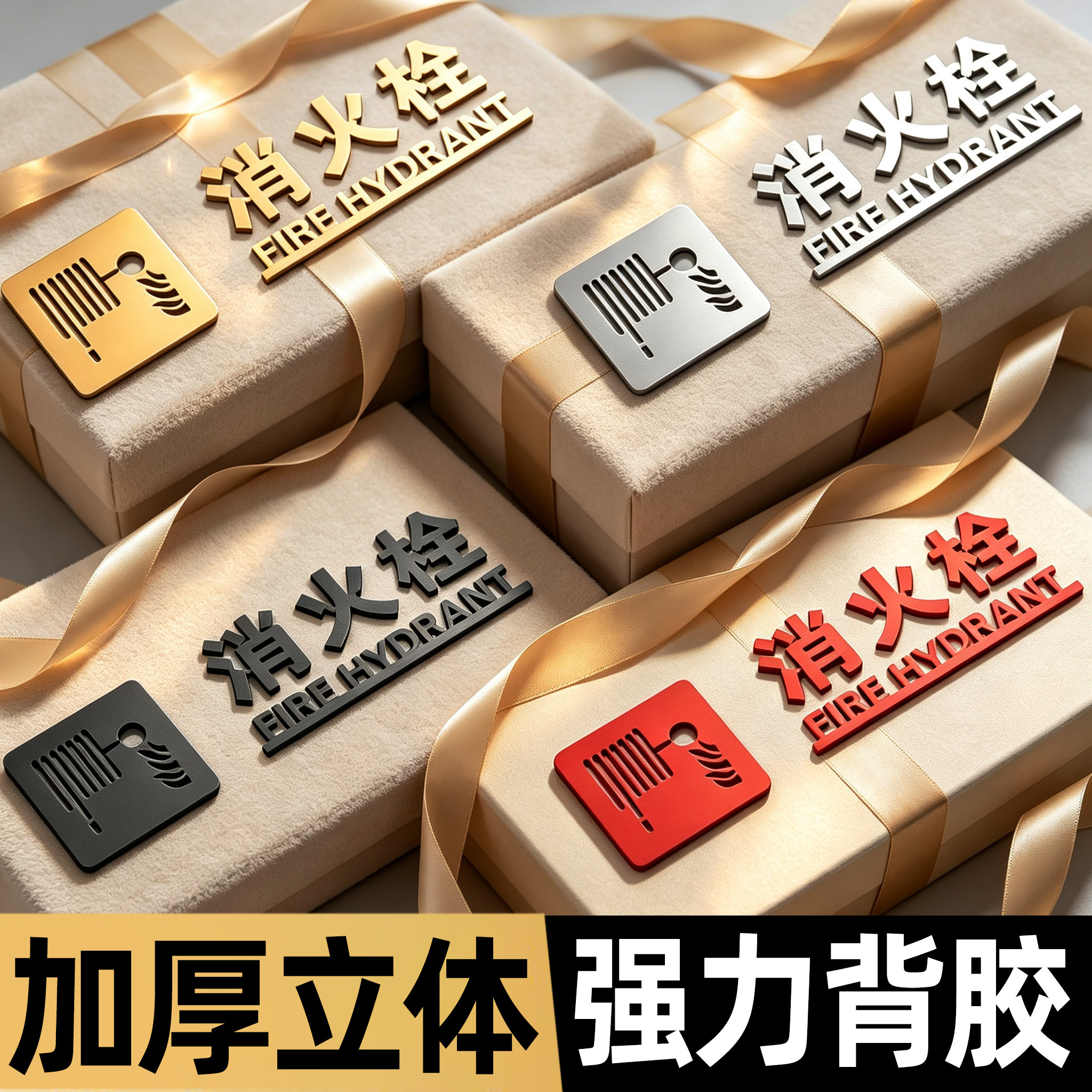 立体消火栓标识牌亚克力消防栓