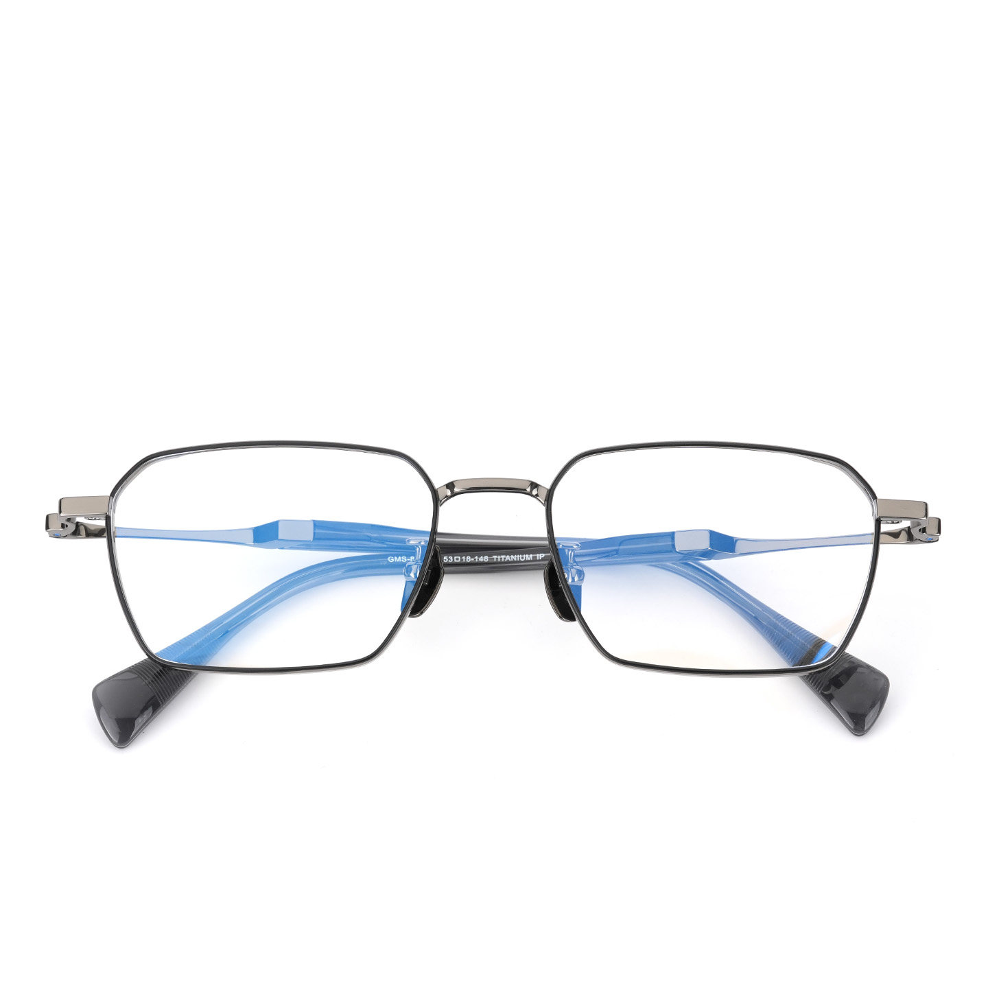 GMS888时尚防蓝光眼镜男女通用纯钛方框超轻商务光学镜架