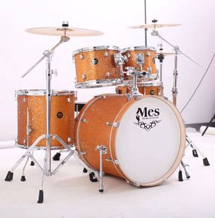 Mes架子鼓 BS5225T 专业架子鼓爵士鼓 成人架子鼓 初学者 含镲片