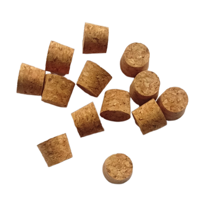 玻璃试管塞软木塞11 13 15 17 19 22 25mm 复合木塞 心愿瓶水松塞子试管玻璃瓶木塞啤酒红酒瓶塞锥形塞