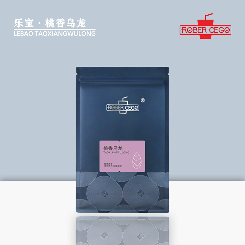 乐宝桃香乌龙茶蜜桃果香奶茶店专用原料水果奶盖奶茶冷泡袋装500g