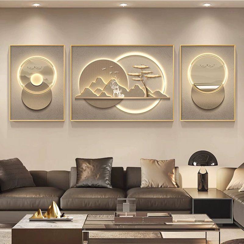 现代轻奢客厅装饰画沙发背景墙壁画山水风景三联画高级感大气挂画,家居饰品,现代装饰画,淘宝优惠券,粉丝福利购,淘宝优惠卷