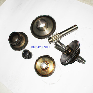 滕州摇臂钻床Z3032X9x10主轴箱传动配件Z26齿轮轴三联齿Z32