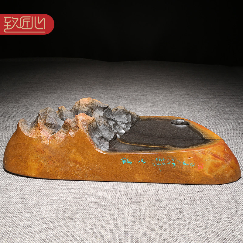非遗歙砚名师许亚祥作品天然原石