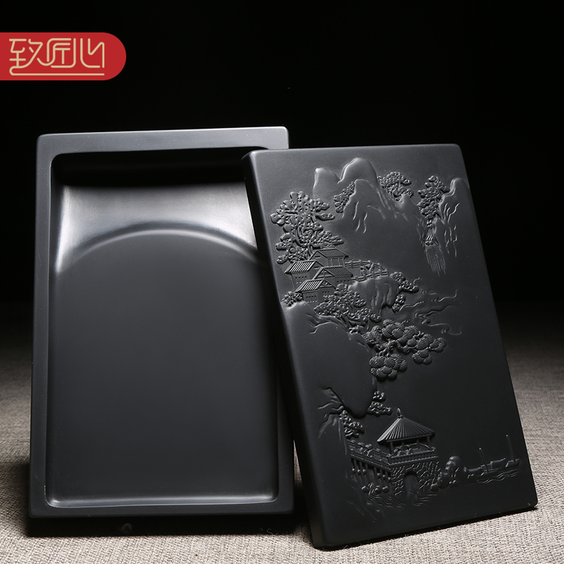 匠心歙砚名师砚台《紫气东来》