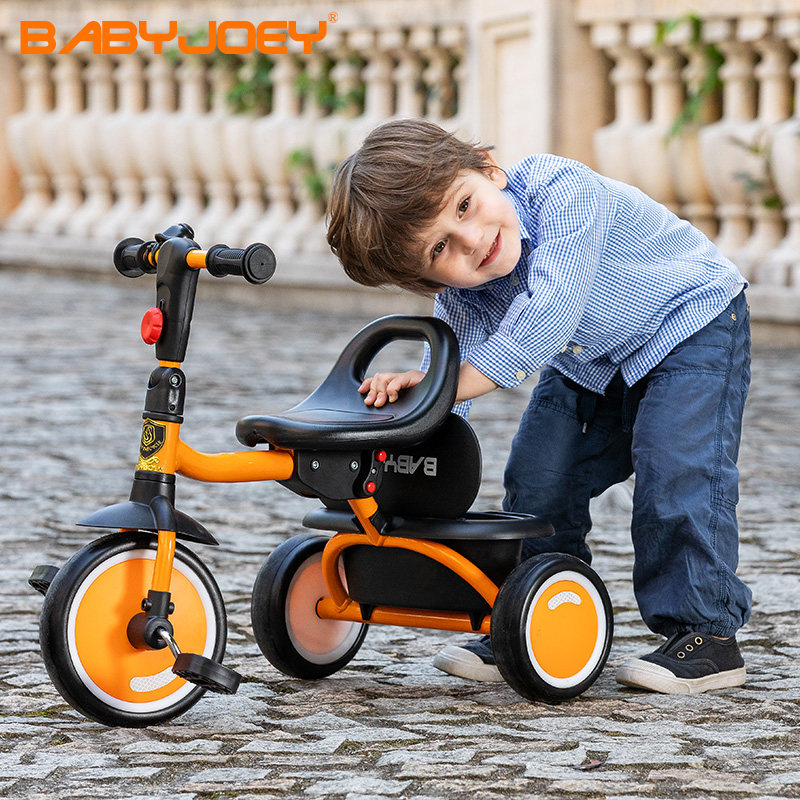 新品英国Babyjoey儿童三轮脚踏车宝宝折叠1-3-5岁自行车轻便童车