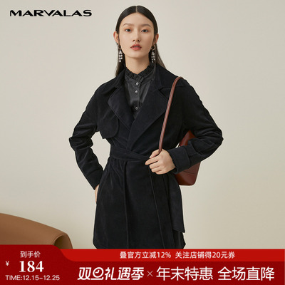 长款大衣复古气质收腰西装