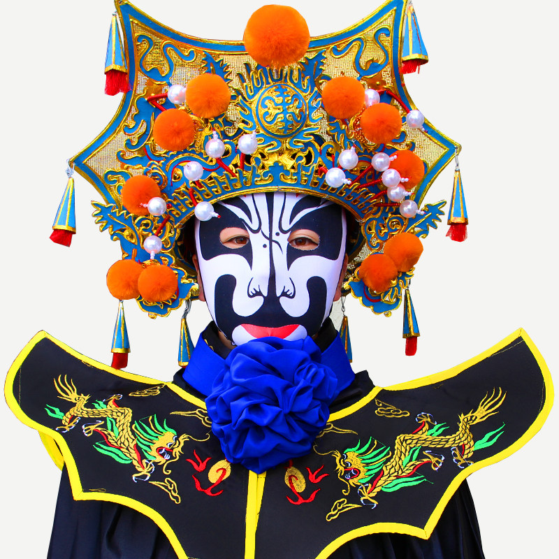 SICHUAN OPERA FACE CHANGE NECK FLOWER FACE CHANGE NECK FLOWER PERFORMANCE SICHUAN OPERA FACE CHANGE COLLAR FLOWER HANDMADE NECK FLOWER FACE FACE MASK BLOCKING PROPS