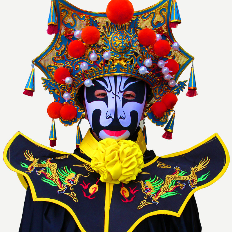 SICHUAN OPERA FACE CHANGE NECK FLOWER FACE CHANGE NECK FLOWER PERFORMANCE SICHUAN OPERA FACE CHANGE COLLAR FLOWER HANDMADE NECK FLOWER FACE FACE MASK BLOCKING PROPS