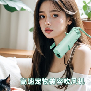 遛十七专业宠物美容吹风机深度降噪静音大风力挂脖狗狗猫咪拉毛机