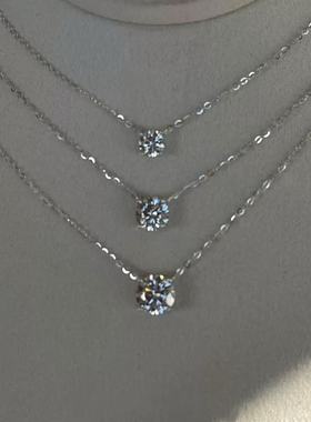 赵露思同款纯银鼻屎钻锁骨链项链