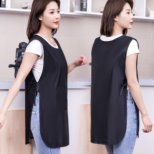 防水围裙防油厨房家用餐饮罩衣马甲新款 网红女工作服定制logo印字