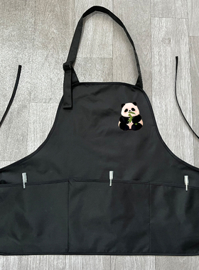 2025新款小个子围裙防水防油女厨房做饭男短款餐饮工作服定制印字