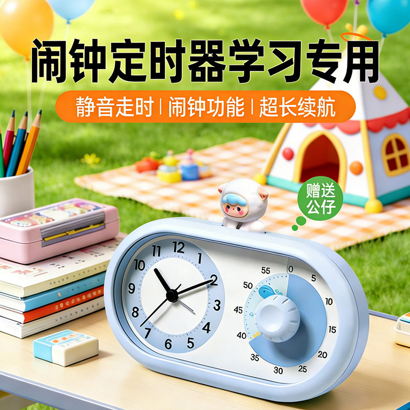 计时器中小学生起床自律神器儿童定时器闹钟静音可视化时间管理器