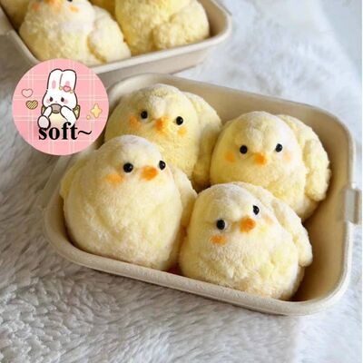 New Squishy Yellow Chick Squeeze Toy Lovely Hen Soft Fidget