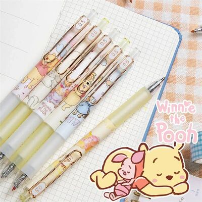 Anime Winnie The Pooh Pen 0.5mm Black Gel Press Pen Kawaii P
