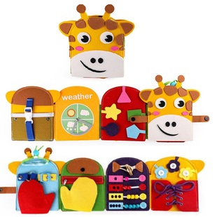 Baby Felt Quiet Books Montessori Toys Sensory Activity Busy