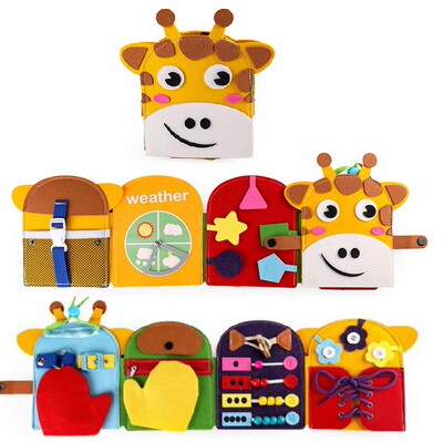 Baby Felt Quiet Books Montessori Toys Sensory Activity Busy