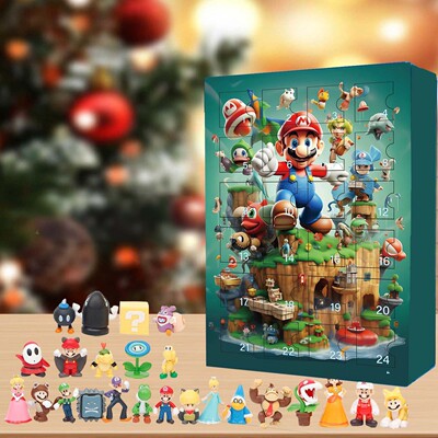 2025 Mario 24 Gift Blind Box Christmas Countdown