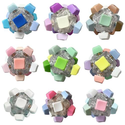 12 Sides Keyboard Clicker Decompression Toys Button Keycap S