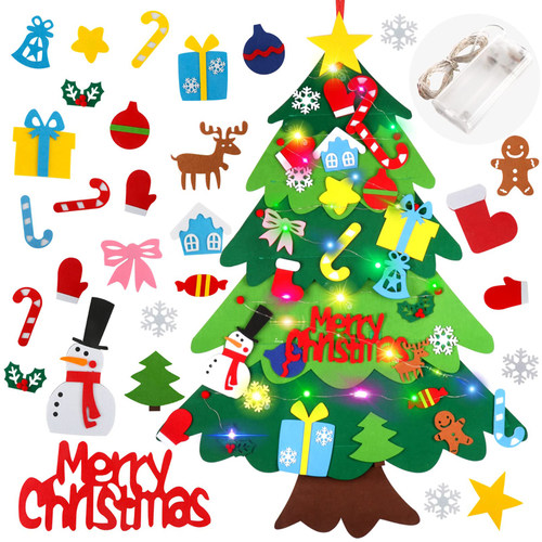 DIY Felt Christmas Tree Kids Toys For Children Kindergarten