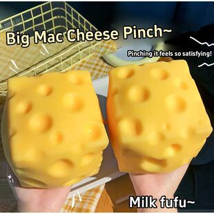 New Giant Cheese Squeeze Toy Extra Large Size Cheese Squishy