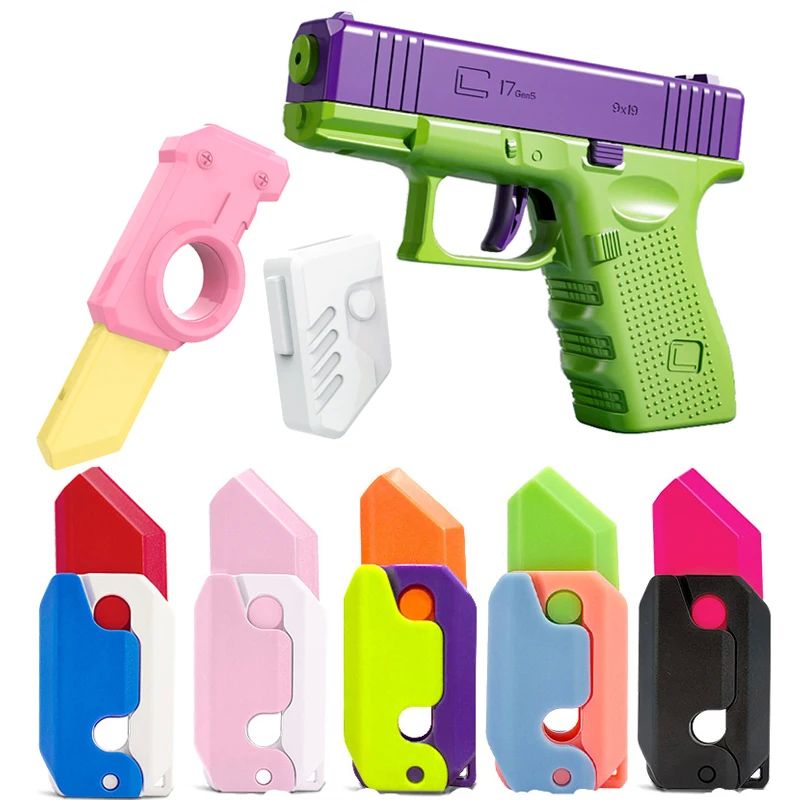 Upgrade Fidget Toys 3D Printing Carrot Knife Gun Sensory Fid 玩具/童车/益智/积木/模型 其它玩具 原图主图