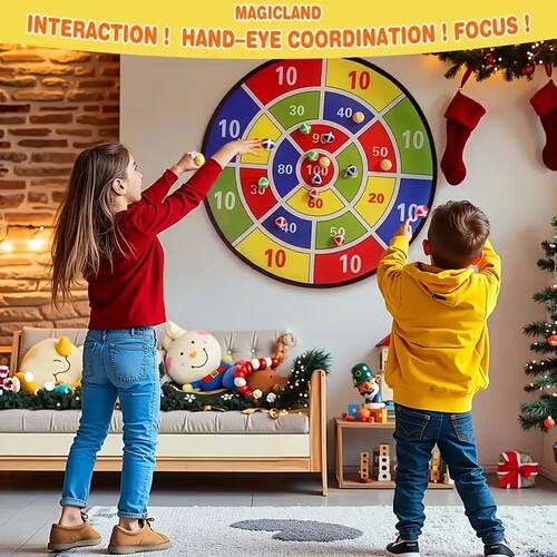 Children with sticky ball 74CM large dart board Family inter