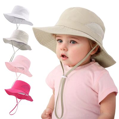 Children's fisherman hats for 3 months to 10 years old, summ
