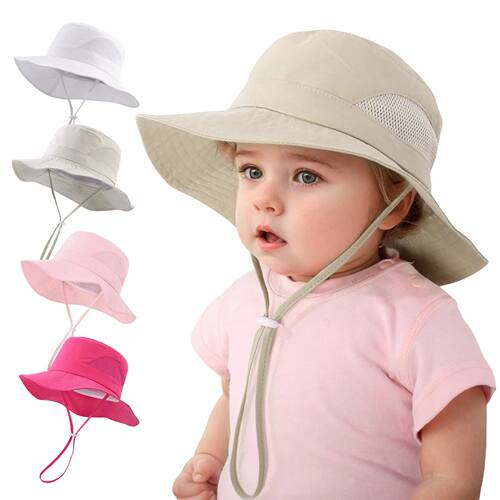 Children's fisherman hats for 3 months to 10 years old, summ