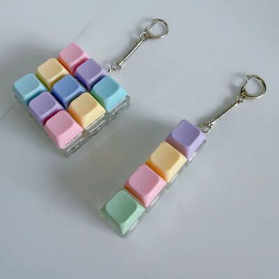 New Decompression Keyboard Key Toy, 4/9 Buttons Finger Pinch