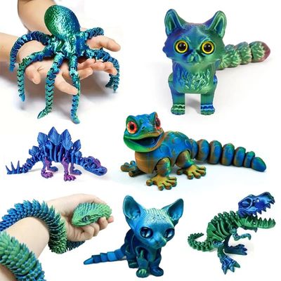 3D Printed Tyrannosaurus Rex Realistic Dinosaur Model Jointe