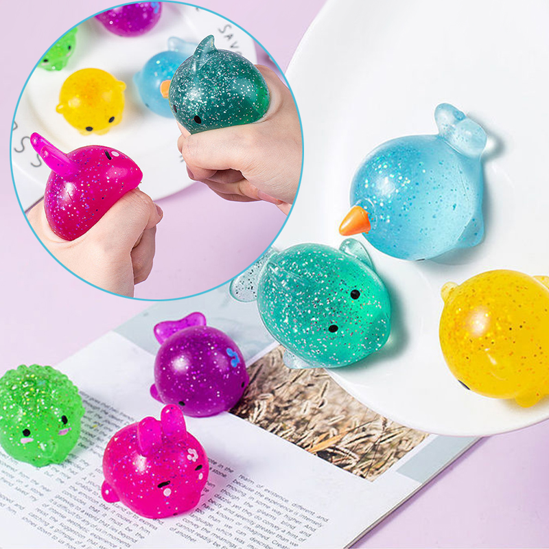 Big Spongy  Mochi Fidget Toys Animal Soft Cute Fun PopIt Sen