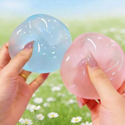 1pcs Moldable Slow Rebound Blue Coconut Oil Handmade Squeezi