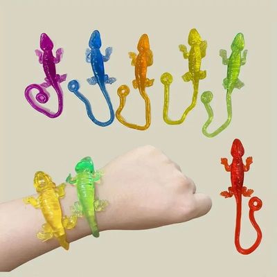 5/10/20 PCS Elastic Reptile Toys Christmas Gifts Sticky Fidg