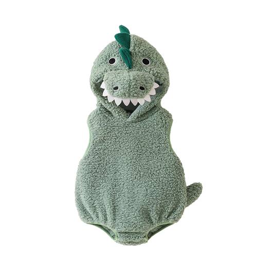 0-18M Baby Boy Girl Dinosaur Costume Cute Sleeveless Romper