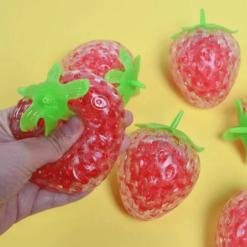 2PCS Fruit Squishy Stress Balls for Kids Strawberry Watermel