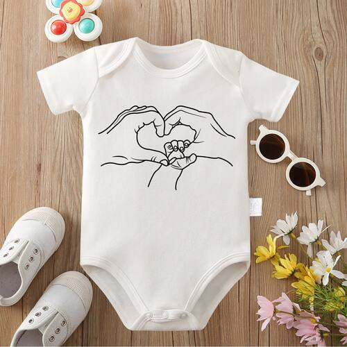 I Love My Family 100% Cotton Bodysuit Soft Baby Cloths Best
