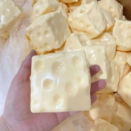 7CM Square Cheese Squeeze Toy – Ultra-Soft, Slow-Rising, St
