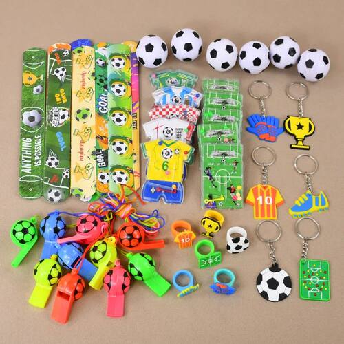Soccer Party Favors Football Theme Bracelets Keychain Pin Ba