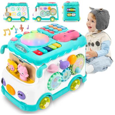 Montessori Educational Toys Baby Musical Bus Toys Educationa